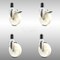 Service Caster 5 Inch 316SS Nylon Swivel 1-5/8 Inch Expanding Stem Caster Lock Brake SCC, 2PK SCC-SS316TTLEX20S514-NYS-2-S-2-158 - alternate 1